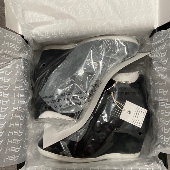 COPY - Ash Bowie Suede Perforated Wedge Sneaker 38 - Picture 4 of 10